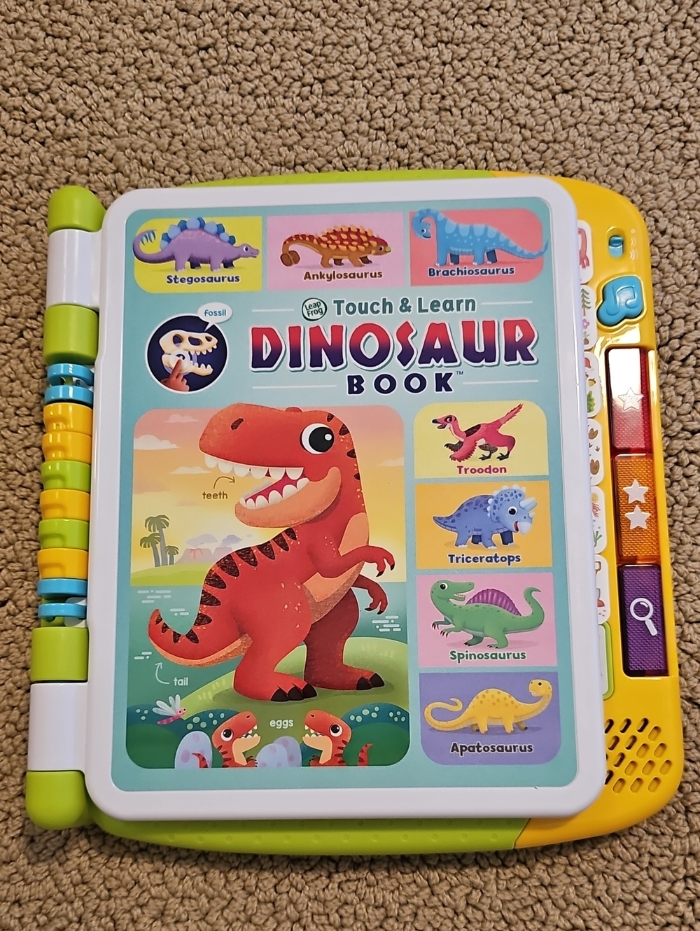 LeapFrog Touch and Learn Dinosaur Book